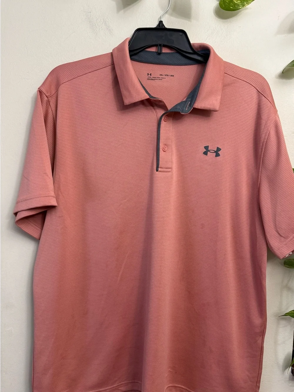 Jordan Men's Polo Shirt - Dusty Rose with Gray Trim